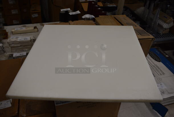 BRAND NEW! White Cutting Board. 21.5x21.5x0.5 - Image 1 of 3