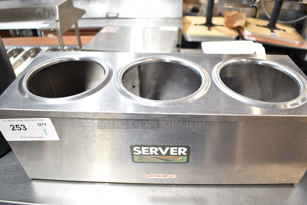 Server DI-3 Stainless Steel Warmer Frame. 120 Volts, 1 Phase. Tested and Working! - Image 3 of 5