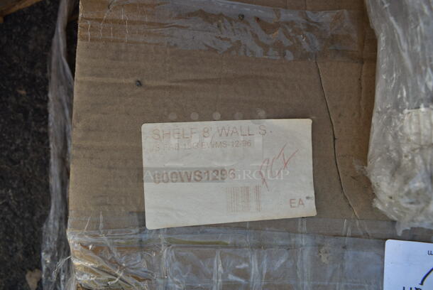 BRAND NEW SCRATCH AND DENT! Regency 600ws1296 18 Gauge Stainless Steel 12" x 96" Solid Wall Shelf - Image 2 of 2