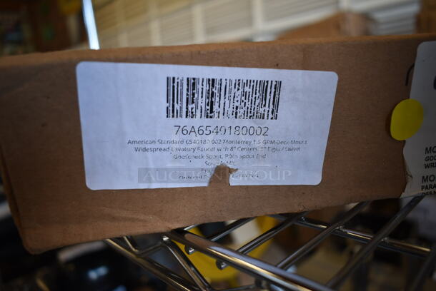 LIKE NEW! American Standard 76A6540180002 Monterrey 1.5 GPM Deck-Mount Widespread Lavatory Faucet with 8" Centers, 5" Rigid / Swivel Gooseneck Spout, Plain Spout End - Image 4 of 5
