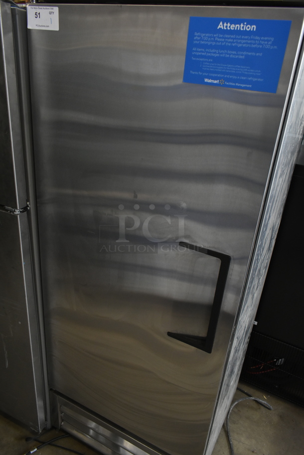 2016 True T-19F Stainless Steel Commercial Single Door Reach In Freezer w/ Poly Coated Racks. 115 Volts, 1 Phase. Tested and Working! - Image 2 of 5