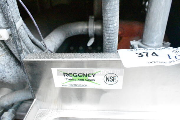 BRAND NEW SCRATCH AND DENT! Regency 600IB1824CP 18" x 24" Underbar Ice Bin with 7 Circuit Post-Mix Cold Plate and Bottle Holders - 51 lb. - Image 6 of 6