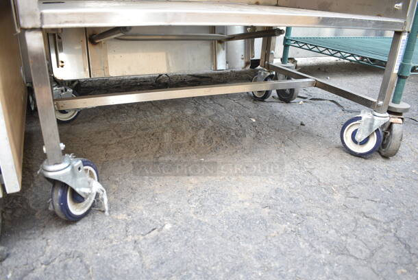 Stainless Steel Cart w/ Drawer and Under Shelf on Commercial Casters.  - Image 2 of 6