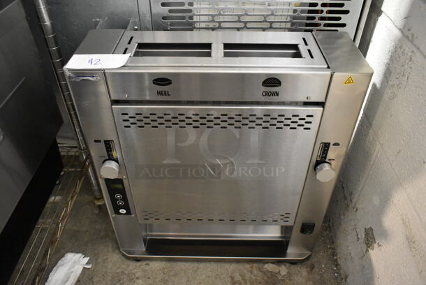 BRAND NEW SCRATCH AND DENT! 2023 Prince Castle CTS-WS Stainless Steel Commercial Countertop Vertical Contact Bun Toaster with Silicone Belt . 115 Volts, 1 Phase. Tested and Working! - Image 2 of 7