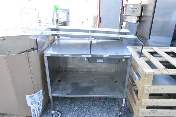 Stainless Steel Portable Table on Commercial Casters.  - Image 1 of 2