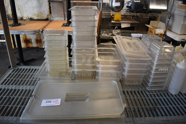 ALL ONE MONEY! Tier Lot of Various Items Including Poly Drop In Bins, Lids and Condiment Bottles - Image 2 of 4
