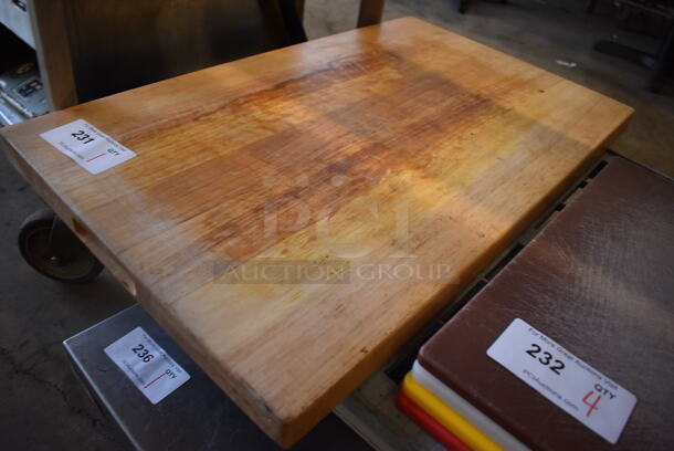 Butcher Block Cutting Board. 18x30x1.5 - Image 2 of 2