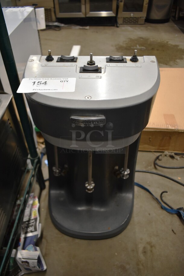 Hamilton Beach HMD400 Metal Commercial Countertop 3 Head Milkshake Mixer. 120 Volts, 1 Phase. Tested and Working Except for Middle Head - Image 1 of 4