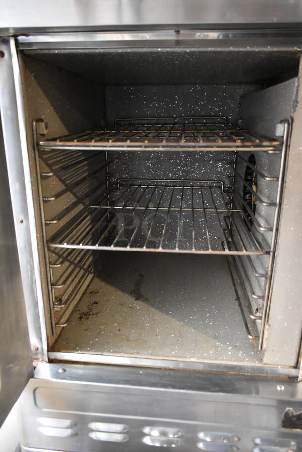 2 Blodgett Stainless Steel Commercial Natural Gas Powered Half Size Convection Oven w/  View Through Door, Metal Oven Racks on Commercial Casters. 2 Times Your Bid! - Image 6 of 9