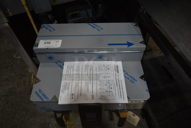 BRAND NEW SCRATCH AND DENT! Fetco CBS-2132-XTS E213251 XTS Series Stainless Steel Commercial Countertop Double Automatic Coffee Brewer w/ Hot Water Dispenser and 2 Metal Brew Baskets. Does Not Come w/ Servers. 200-240 Volts, 1 Phase.  - Image 3 of 10