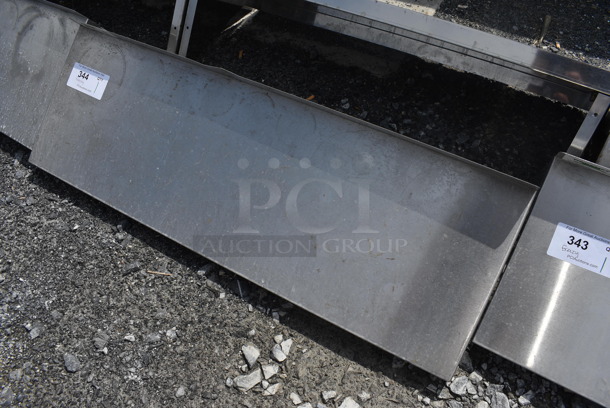 Stainless Steel Shelf w/ Wall Mount Brackets. 36x12x12 - Image 2 of 3