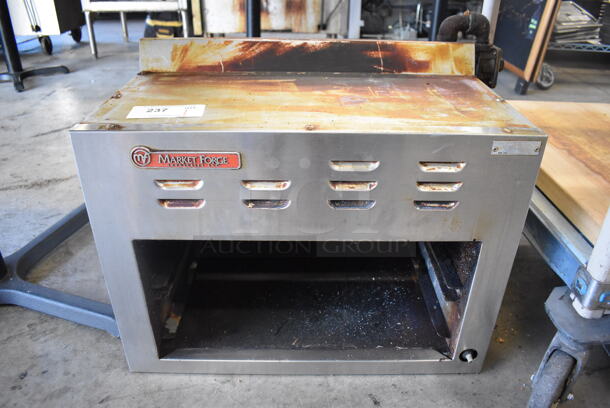Market Forge Stainless Steel Commercial Natural Gas Powered Cheese Melter. 24x19x22