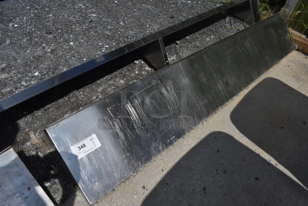 Stainless Steel Shelf w/ Wall Mount Brackets. 72x12x12 - Image 3 of 3