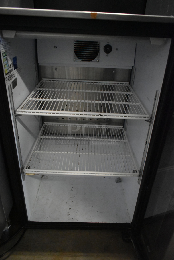 QBD DC6LP ENERGY STAR Metal Commercial Single Door Mini Cooler Merchandiser w/ Poly Coated Racks. 120 Volts, 1 Phase. Tested and Powers On But Does Not Get Cold - Image 3 of 4