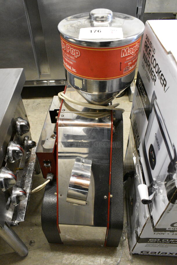 Magic Pop DMP-1 Metal Commercial Rice Cake Machine. 115 Volts, 1 Phase. Tested and Working! - Image 1 of 6