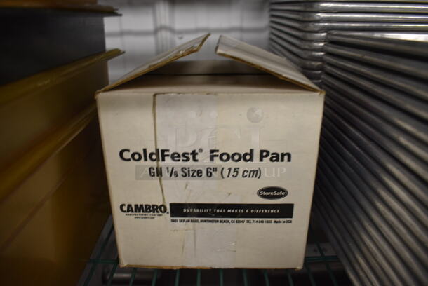 2 Cambro Black Cold Pan Bins. 1/6x6. 2 Times Your Bid! - Image 3 of 3