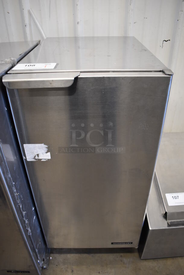 2012 Hoshizaki AM-50BAE-AD Stainless Steel Commercial Self Contained Slim Line Ice Machine. 115-120 Volts, 1 Phase. 15x23x32