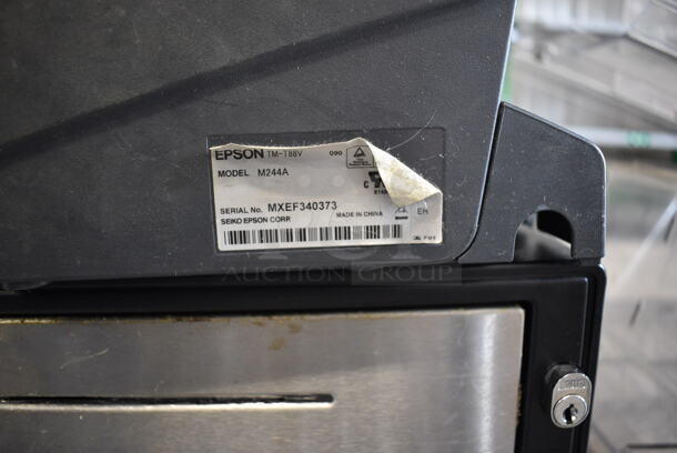 Par 15" POS System Monitor, Epson Model M244A Receipt Printer and Metal Cash Drawer - Image 3 of 5