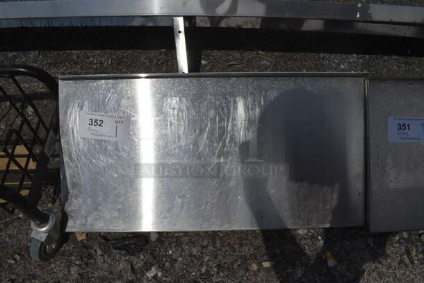 Stainless Steel Shelf w/ Wall Mount Brackets. 24x12x12 - Image 2 of 3