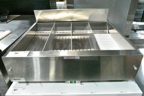 BRAND NEW! Merco Savory 27000 Stainless Steel Commercial Countertop Dumping Station. 208 Volts, 1 Phase. 