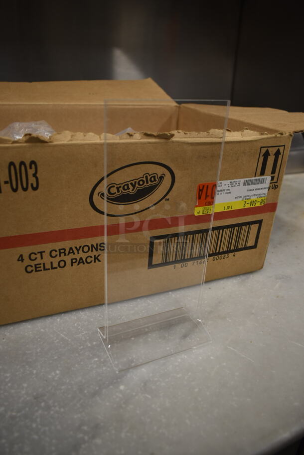 ALL ONE MONEY! Lot of Poly Clear Tabletop Menu Holders - Image 4 of 5