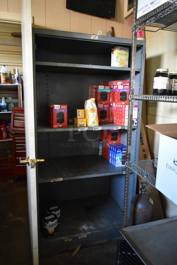 4 Shelving Units. Does Not Come w/ Contents. BUYER MUST REMOVE: BUYER MUST DISMANTLE. PCI CANNOT DISMANTLE FOR SHIPPING. PLEASE CONSIDER FREIGHT CHARGES. 4 Times Your Bid! (hallway) - Image 6 of 6