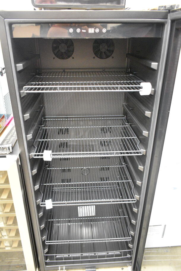 BRAND NEW SCRATCH AND DENT! Whynter FWC-1201BB Metal Freestanding 34 Bottle Wine Cooler Merchandiser w/ Touch Screen. 115 Volts, 1 Phase. Tested and Working! - Image 4 of 6
