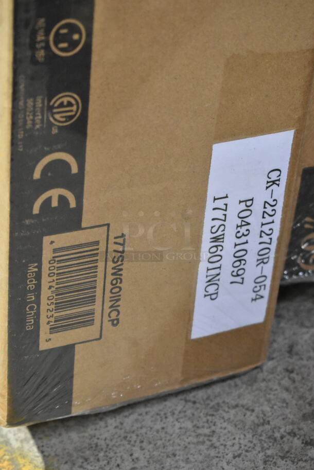 2 BRAND NEW IN BOX! Avantco 177SW60INCP Stainless Steel Commercial 60" High Wattage Strip Warmer with Infinite Controls. 120 Volts, 1 Phase.. 2 Times Your Bid! - Image 5 of 5