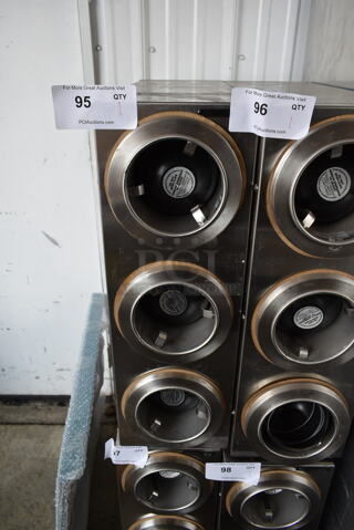 Stainless Steel Commercial 3 Well Cup Dispenser.