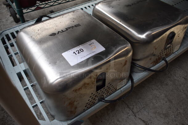 2 Alpine Stainless Steel Wall Mount Hand Dryer. 11.5x6x12.5. 2 Times Your Bid! - Image 3 of 5