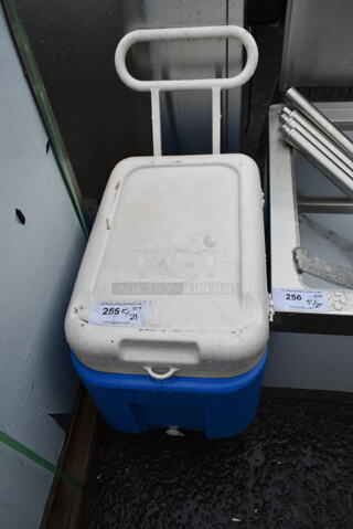 Igloo Blue and White Poly Portable Cooler. 