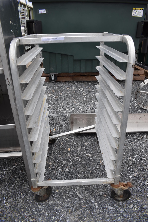 Metal Commercial Pan Transport Rack on Commercial Casters. 21x26x38.5 - Image 1 of 3