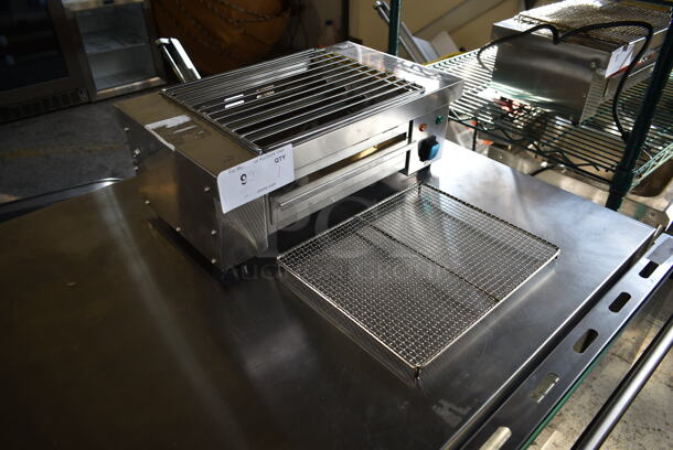 BRAND NEW SCRATCH AND DENT! 2022 Hoocoo IBG-18 Stainless Steel Commercial Countertop Electric Powered Barbecue BBQ Grill. 110 Volts, 1 Phase. Tested and Working! - Image 2 of 7