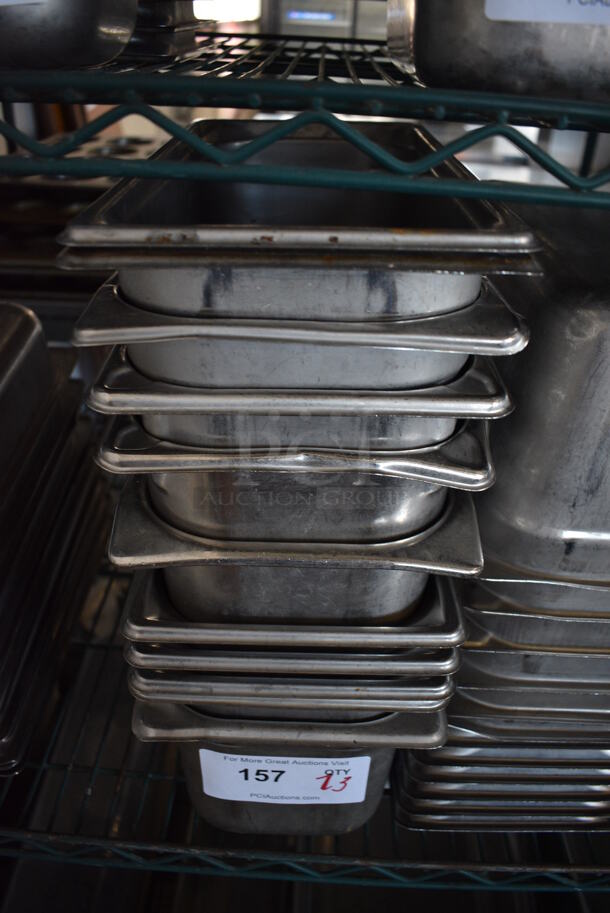 23 Stainless Steel 1/3 Size Drop In Bins. 1/3x6. 23 Times Your Bid!