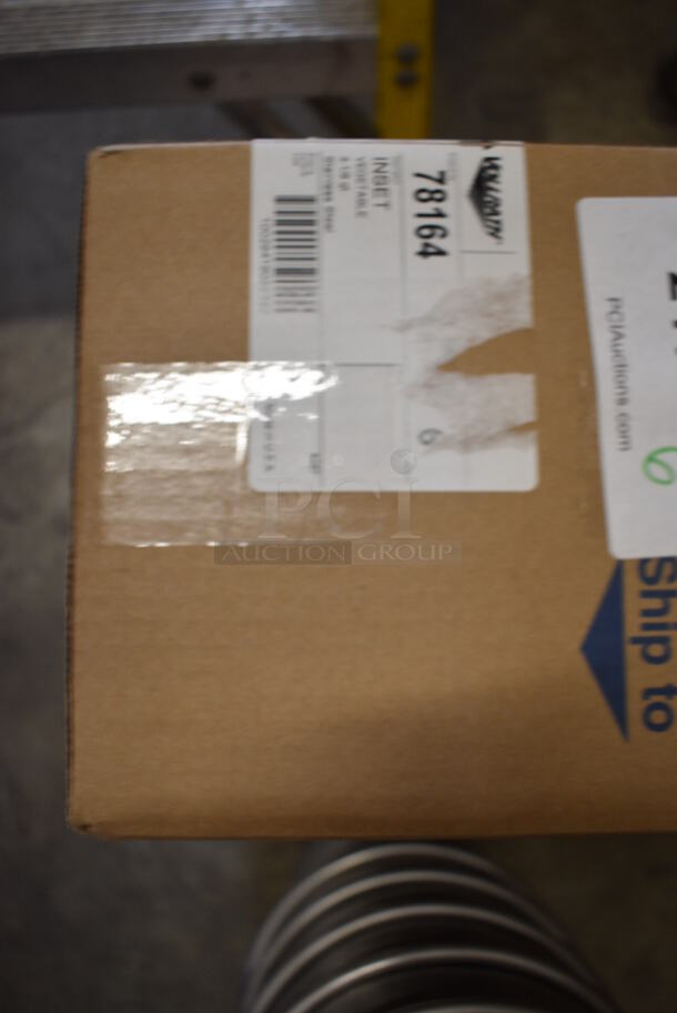 6 BRAND NEW IN BOX! Vollrath Stainless Steel Cylindrical Drop In Bins. 7.5x7.5x8. 6 Times Your Bid! - Image 4 of 4