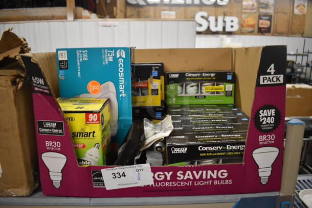 ALL ONE MONEY! Lot of Various Lightbulbs!