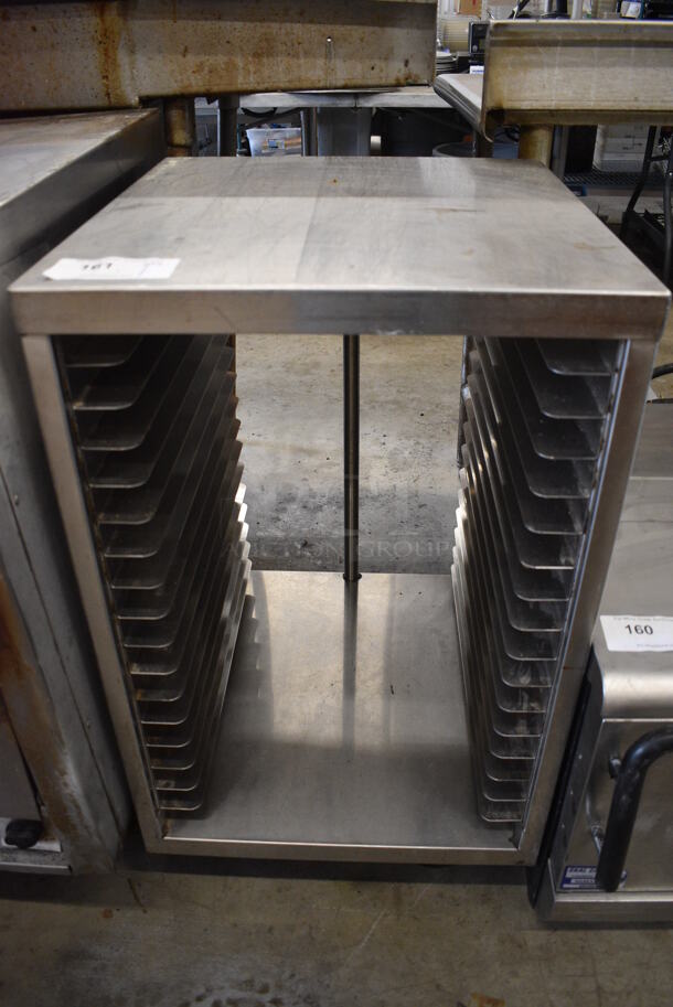 Metal Pan Transport Rack on Commercial Casters. 20x22x33.5