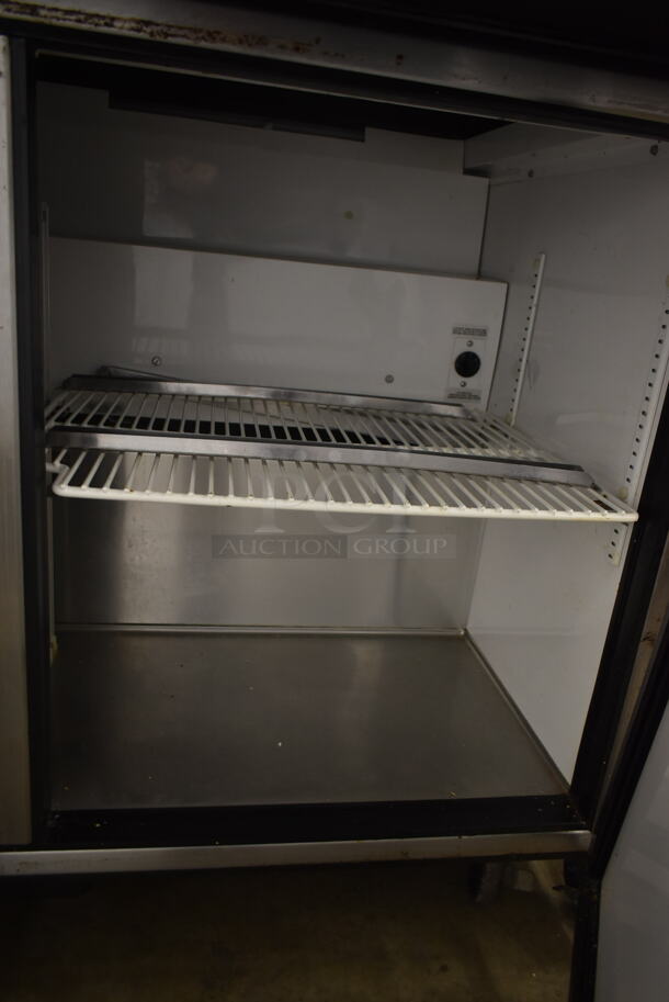 2014 True TSSU-48-18M-B Stainless Steel Commercial Sandwich Salad Prep Table Bain Marie Mega Top on Commercial Casters. 115 Volts, 1 Phase. Tested and Working! - Image 6 of 8