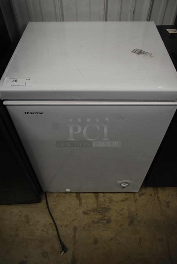 Hisense WFC050M6XWD Metal Chest Freezer. 115 Volts, 1 Phase. Tested and Working!