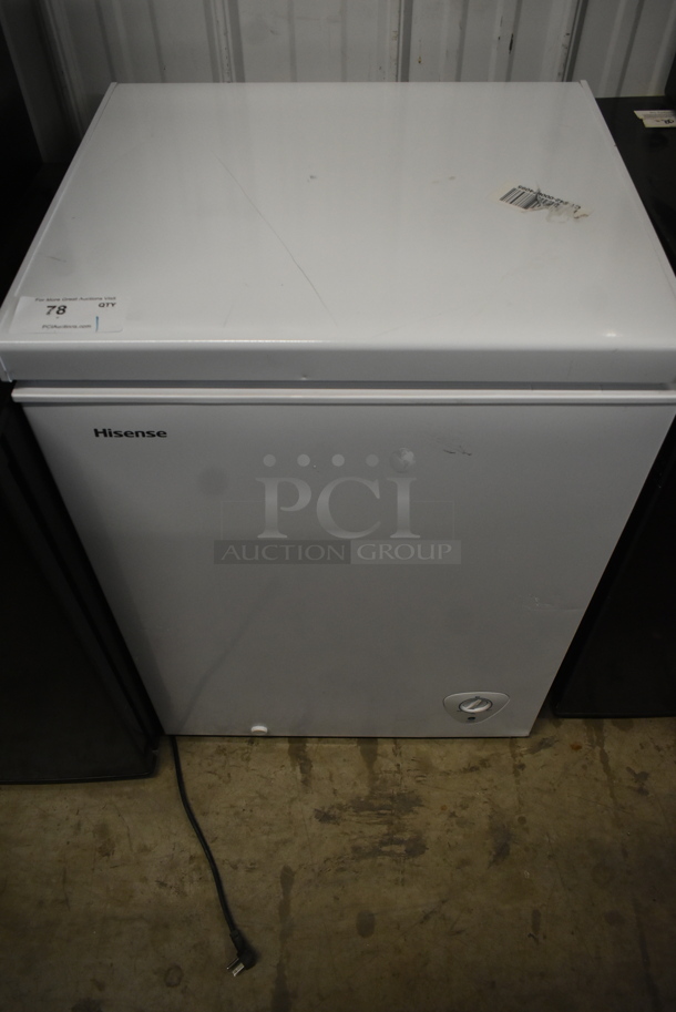 Hisense WFC050M6XWD Metal Chest Freezer. 115 Volts, 1 Phase. Tested and Working! - Image 1 of 4