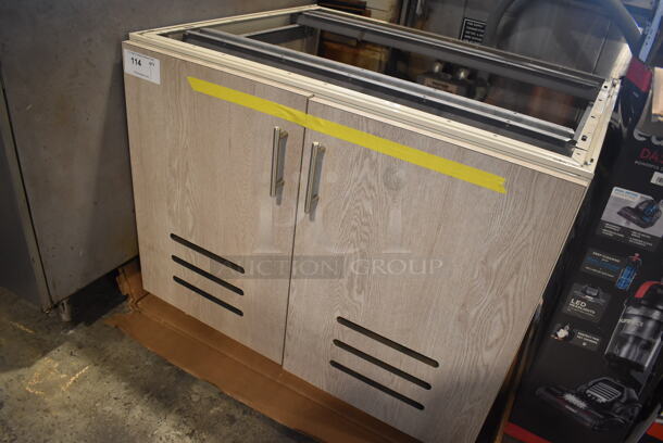 BRAND NEW! Royston 1712699 Wood Pattern 2 Door Cabinet. 36x29x28 - Image 2 of 6