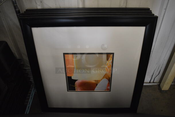7 Framed Pictures; Tomatoes, Green Pepper, Cheese, Cucumbers, Sauce, Salad and Bread. 26x1x26. 7 Times Your Bid!  - Image 3 of 7