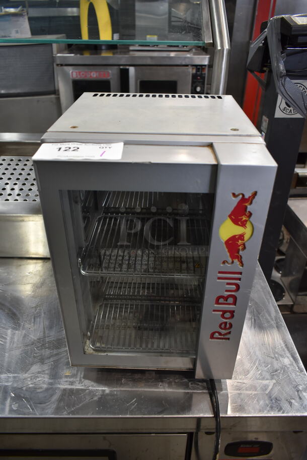 Red Bull RB-BC 2020 ECO LED Metal Mini Cooler Merchandiser. 115 Volts, 1 Phase. Tested and Powers On But Does Not Get Cold