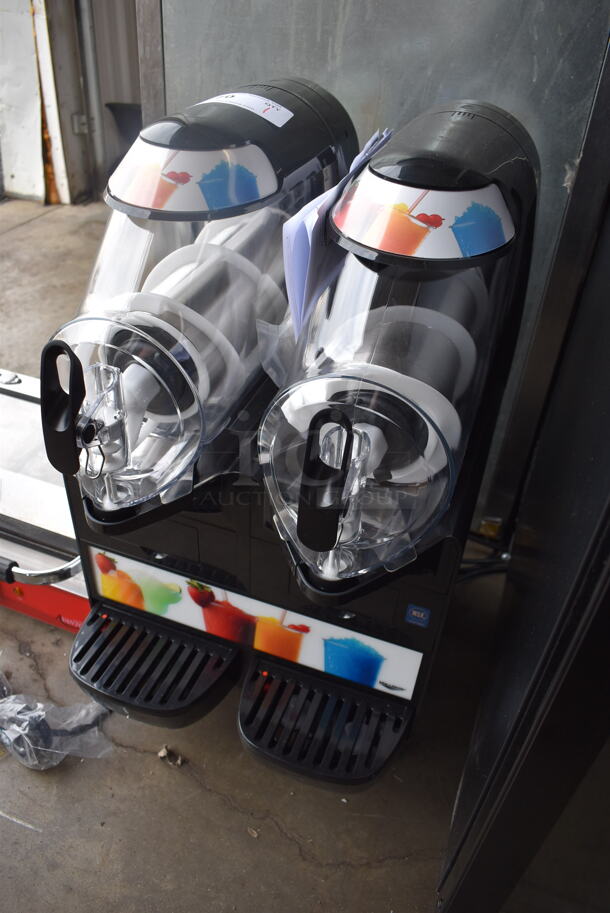 BRAND NEW! Vollrath VCBA128-37 Stainless Steel Commercial Countertop 2 Hopper Slushie Machine. Hoppers Have 1.6 Gallon Capacity. 115 Volts, 1 Phase. 15x20x27. Tested and Working! - Image 2 of 6