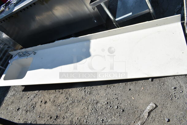 Counter w/ Sink Basin, Faucet and Handles. Bay 21x16x10 - Image 2 of 5