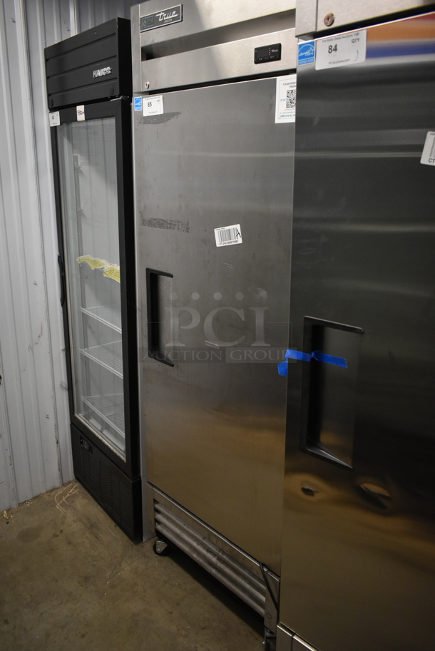 2023 True T-19F-HC ENERGY STAR Stainless Steel Commercial Single Door Reach In Freezer w/ Poly Coated Racks on Commercial Casters. 115 Volts, 1 Phase. Tested and Working! - Image 1 of 5