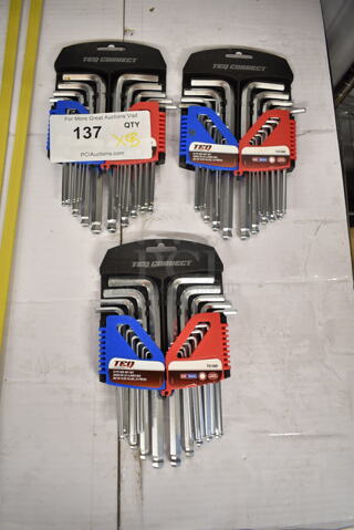 3 BRAND NEW! TEQ Hex Key Set. 3 Times Your Bid!