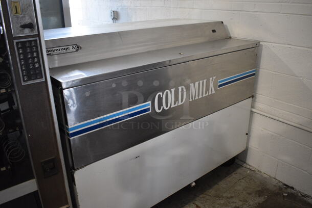 Beverage Air Model SMF58 Stainless Steel Commercial Milk Cooler on Commercial Casters. 115 Volts, 1 Phase. 58x34x47. Cannot Test Due To Cut Power Cord - Image 2 of 5