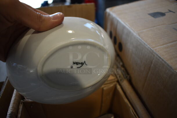 30 BRAND NEW IN BOX! Vertex White Ceramic Bowls. 6.25x4.75x2.5. 30 Times Your Bid! - Image 3 of 5