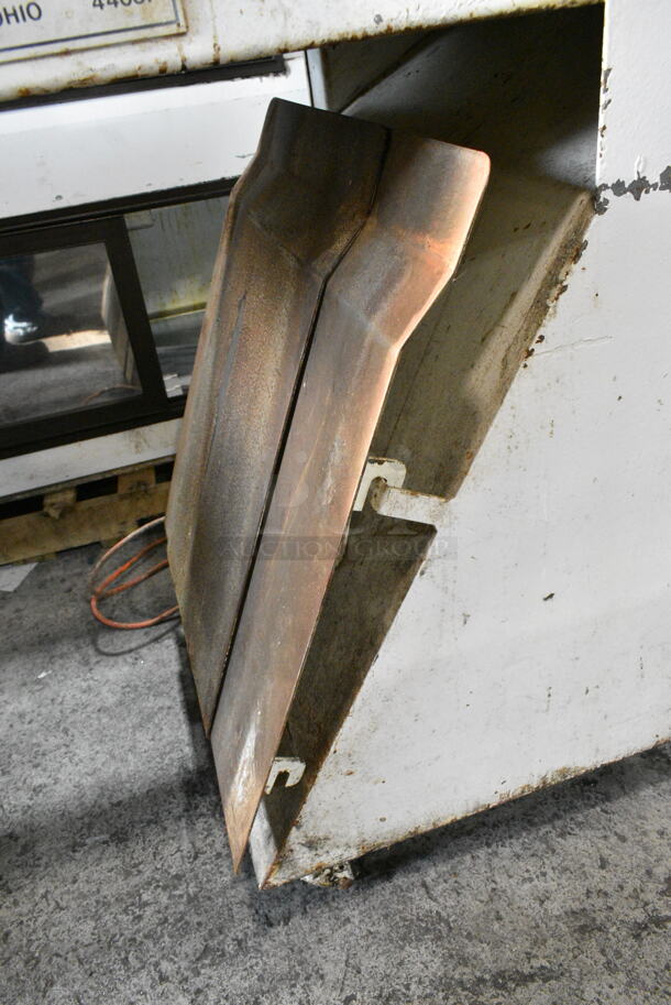 Metal Commercial Floor Style Dough Sheeter on Commercial Casters. Cannot Test Due To Cut Power Cord - Image 7 of 8